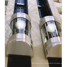 Зихер 630кг стеклянный панорамный Лифт